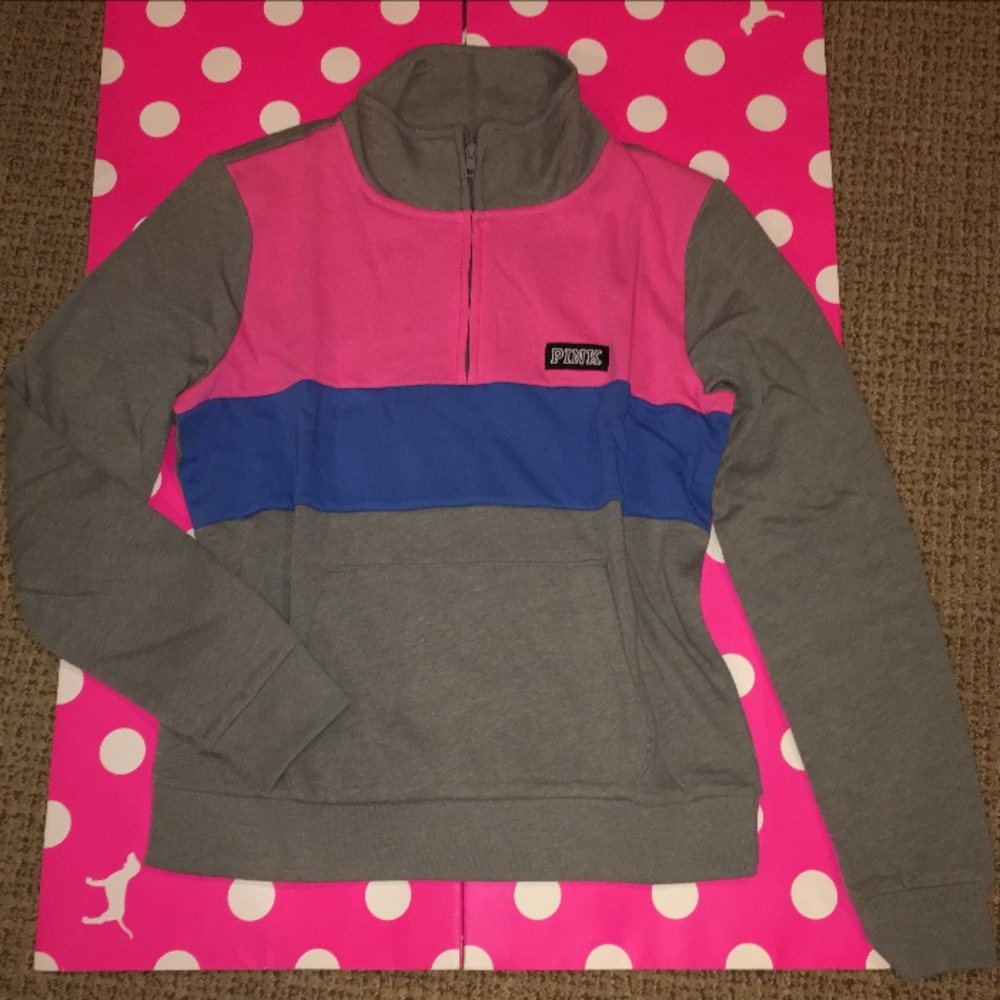 🎉SALE🎉New VS Pink Half Zip Sweatshirt